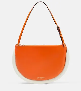 Bumper-Moon leather shoulder bag