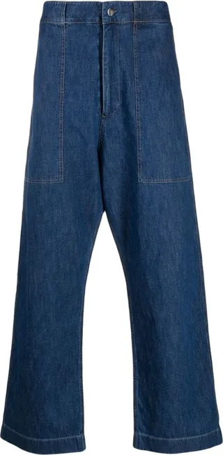High-Waist Wide--Leg Jeans