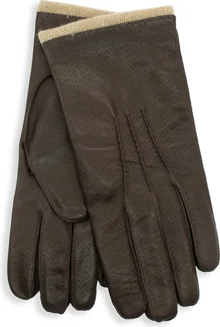 Perforated Nappa Leather Gloves