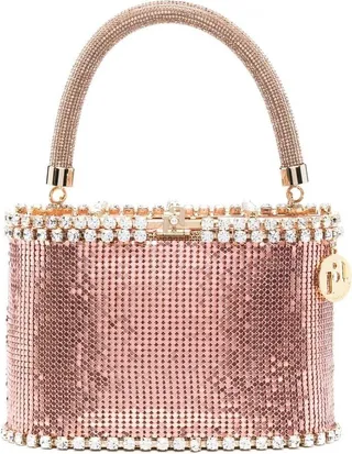Crystal-Embellished Tote Bag