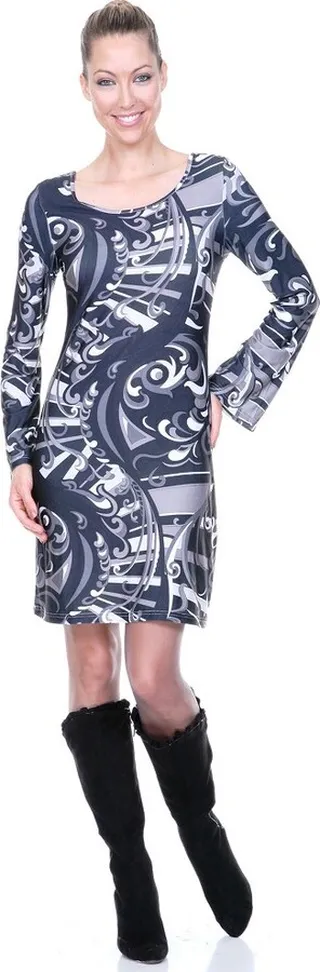 Women's Scoop Neck Juliana Dress Black Large - White Mark