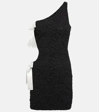 Cutout bow minidress