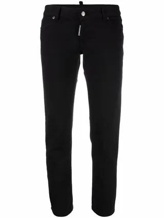 Cropped Low-Rise Trousers