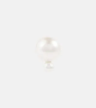 Babylon Deux 14kt yellow gold single earring with pearls