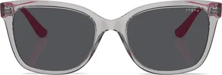 Translucent-Design Square-Frame Sunglasses
