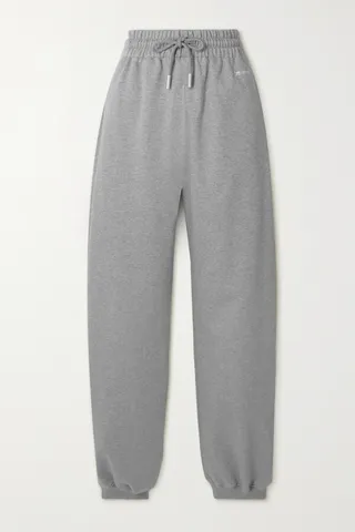 Off-White - Cotton-jersey Sweatpants - Gray