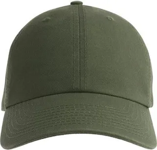 Atlantis Unisex Adult Fraser 6 Panel Organic Cotton Baseball Cap - Olive