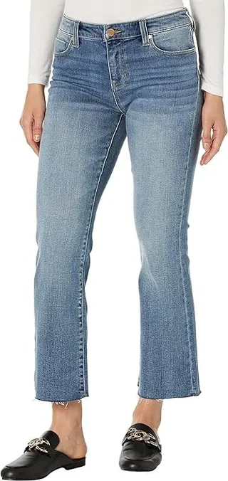 Liverpool Hannah Cropped Flare with Cut Hem in Fallbrook (Fallbrook) Women's Casual Pants