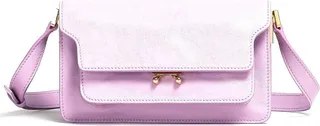 Trunk leather shoulder bag