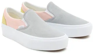 Vans Classic Slip-On Platform Sparkle Check sneakers in black