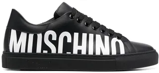Side Logo-Print Low-Top Sneakers