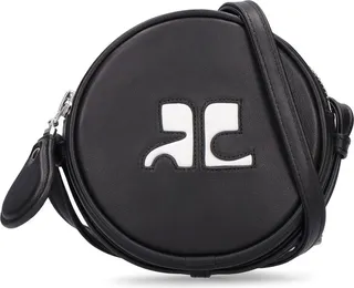 Small circle leather bag