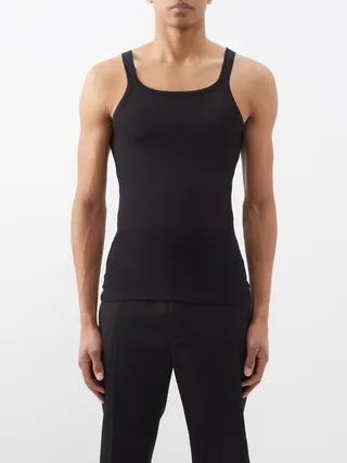 Scoop-neck Jersey Tank Top