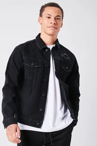 Distressed Denim Jacket