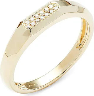14K Yellow Gold & 0.04 TCW Diamond Ring