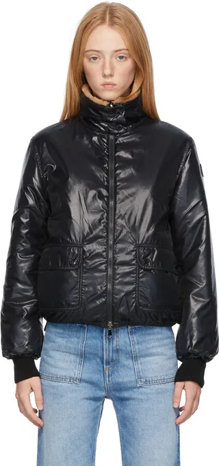 Moncler Reversible Black & Brown Adoxe Puffer