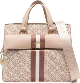 Monogram-Printed Tote Bag