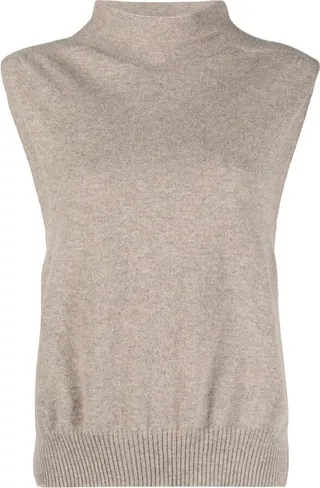 Sleeveless Cashmere Top