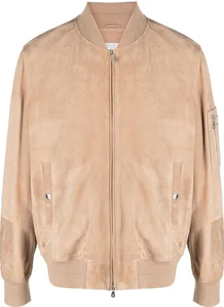 Suede Bomber Jacket