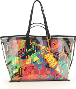 MCM Abstract Pattern Printed Tote Bag