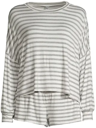 All American 2-Piece Striped Jersey Pajama Set