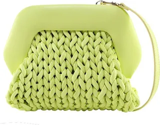 Themoirè Geo Woven Mini Crossbody Bag