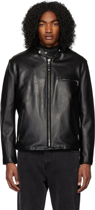 Schott Black 141 Leather Jacket