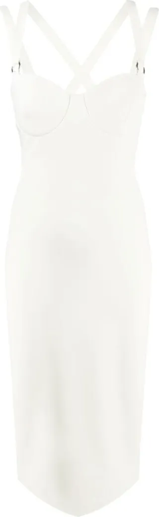 Sweetheart-Neck Midi Dress