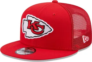 Men's New Era Red Kansas City Chiefs Classic Trucker 9FIFTY Snapback Hat