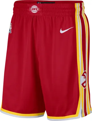 Hawks Icon Edition 2020 Nike Men's NBA Swingman Shorts in Red