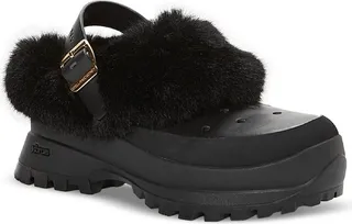 Trace Womens Patent Leather Lug Sole Clogs