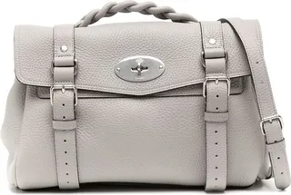 Alexa grained-leather shoulder bag