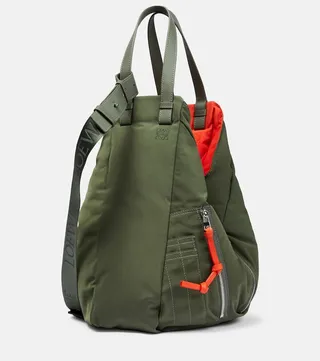Hammock reversible nylon tote bag