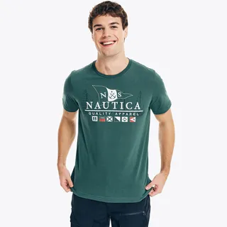 Sustainably Crafted Flags Graphic T-Shirt