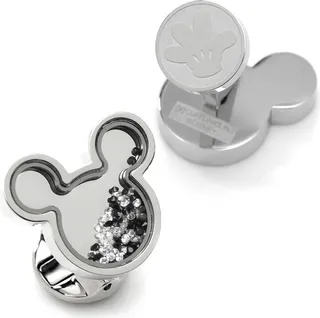 x Disney Mickey Silhouette Floating Crystals Cuff Links