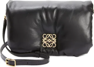 Mini Goya Lambskin Leather Puffer Bag