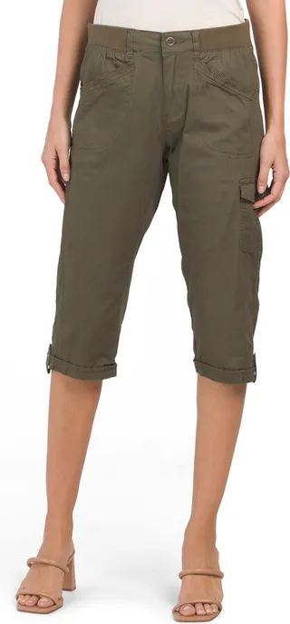 Knit Waist Capris