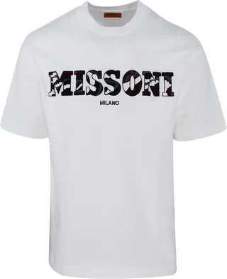 Missoni Logo Embroidered Crewneck T-Shirt