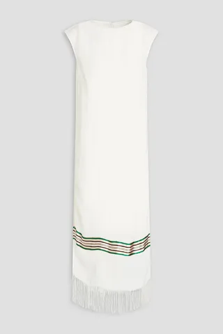 Noe fringed striped crepe tunic