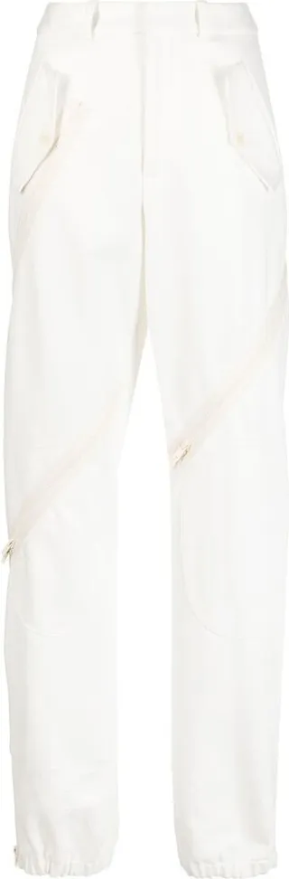 Low-Rise Straight-Leg Trousers