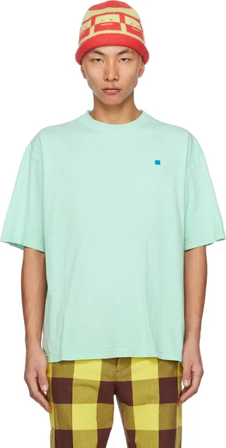 Acne Studios Green Embroidered T-Shirt
