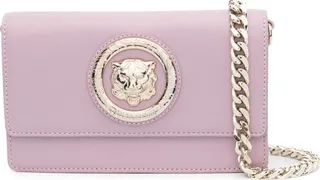 Tiger Head motif faux-leather bag