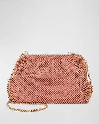 Brooke Small Rhinestone Mesh Shoulder Bag