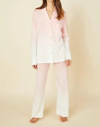 Bella Printed Long Sleeve Pj Set in Fiore Ombre