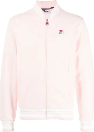 Embroidered-Logo Detail Bomber Jacket
