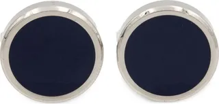Round Lacquered-Finish Cufflinks