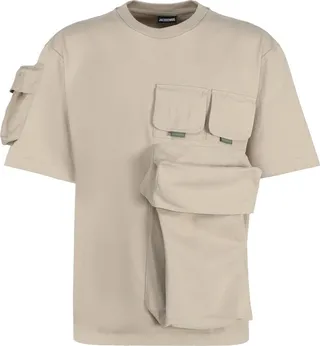 Jacquemus Straight Hem Crewneck Cargo T-Shirt
