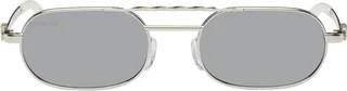 Off-White Silver Baltimore Sunglasses