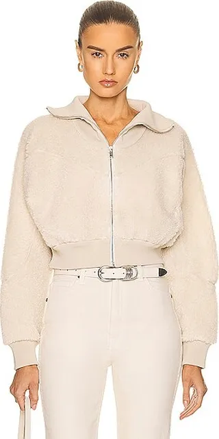 Stella McCartney Fur Free Fur Teddy Jacket in Ivory