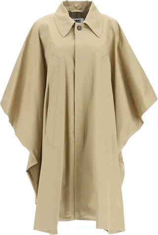 Mm6 Maison Margiela Gabardine Trench Cape
